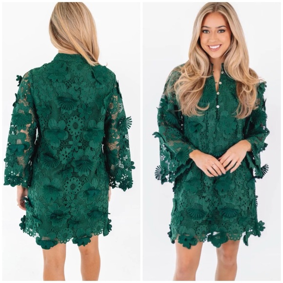 NWT J.MARIE The Seraphina Mini Dress in Green SZ S - Picture 2 of 11